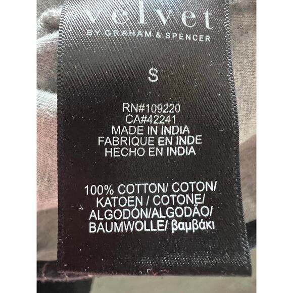 Velvet by Graham and Spencer Navy Plaid Button Down Long Sleeve Shirt - S - Picture 4 of 7